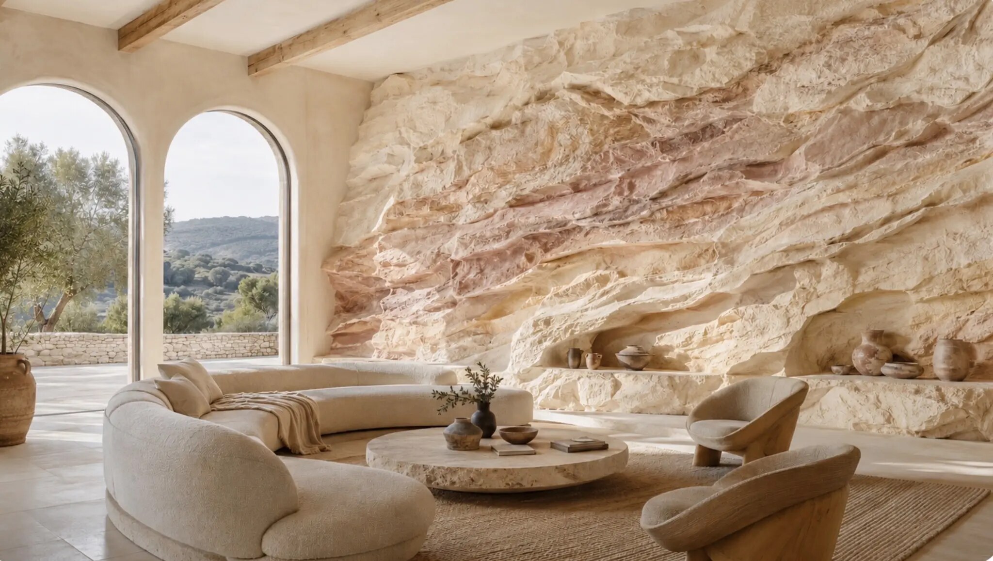 Salon Strates de Rustrel, Collection Terres d’Ocre, Beaumes-de-Venise — Authenti-Stones™